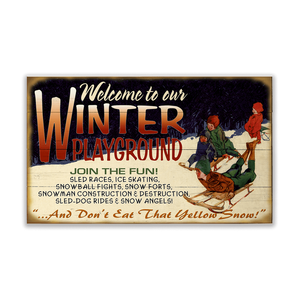 Yellow Snow: Generic - Wood & Metal Wall Art