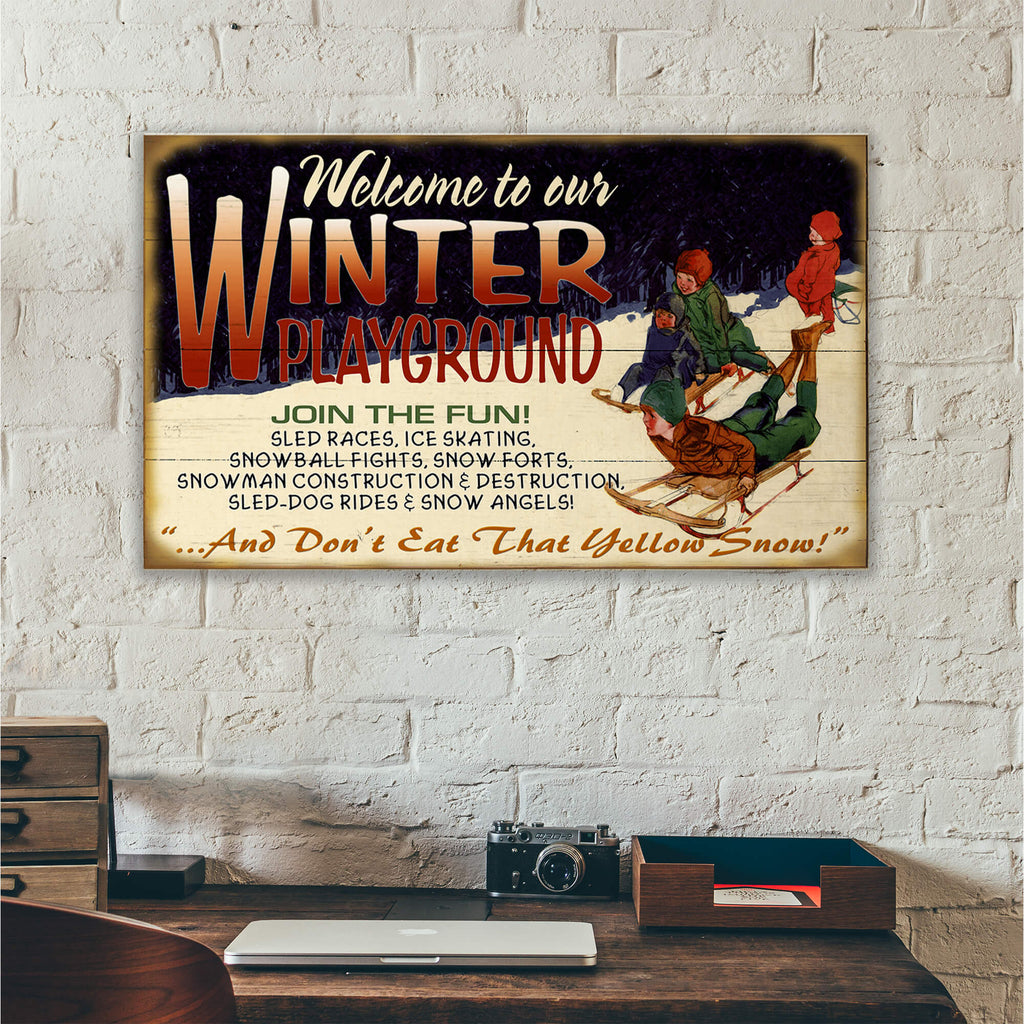 Yellow Snow: Generic - Wood & Metal Wall Art