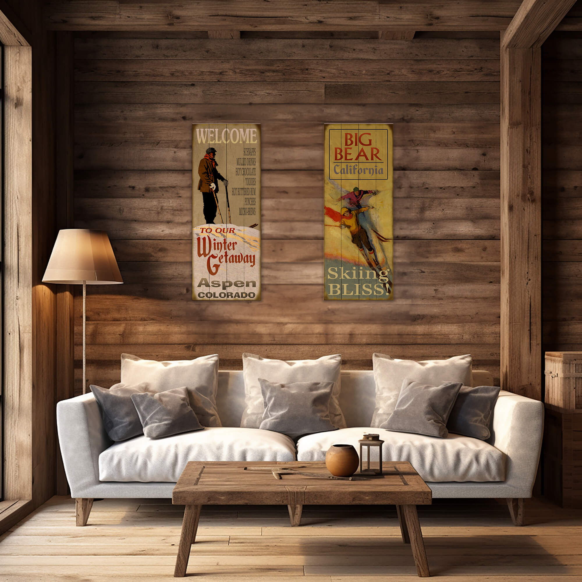 Winter Getaway - Wood & Metal Wall Art