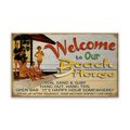 Beach House Welcome: Generic - Wood & Metal Wall Art