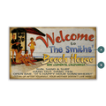 Beach House Welcome: Personalized - Wood & Metal Wall Art