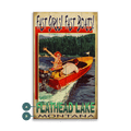 Fast Girls, Fast Boats: Lake - Wood & Metal Wall Art
