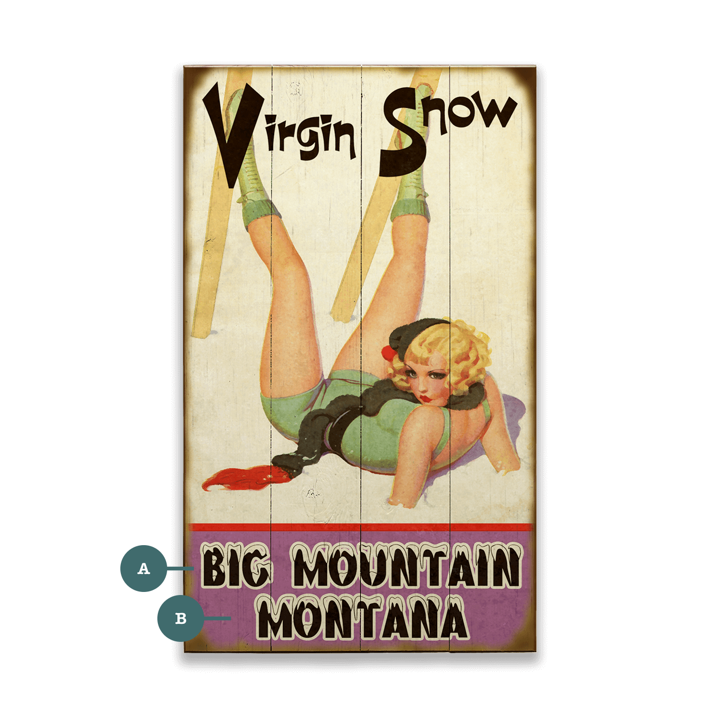 Virgin Snow - Wood & Metal Wall Art