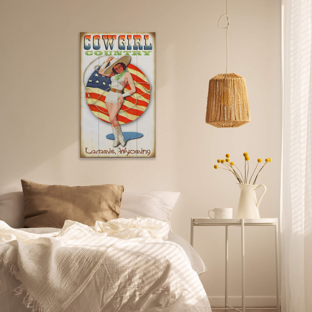 Cowgirl Country - Wood & Metal Wall Art