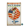 Cowgirl Country - Wood & Metal Wall Art