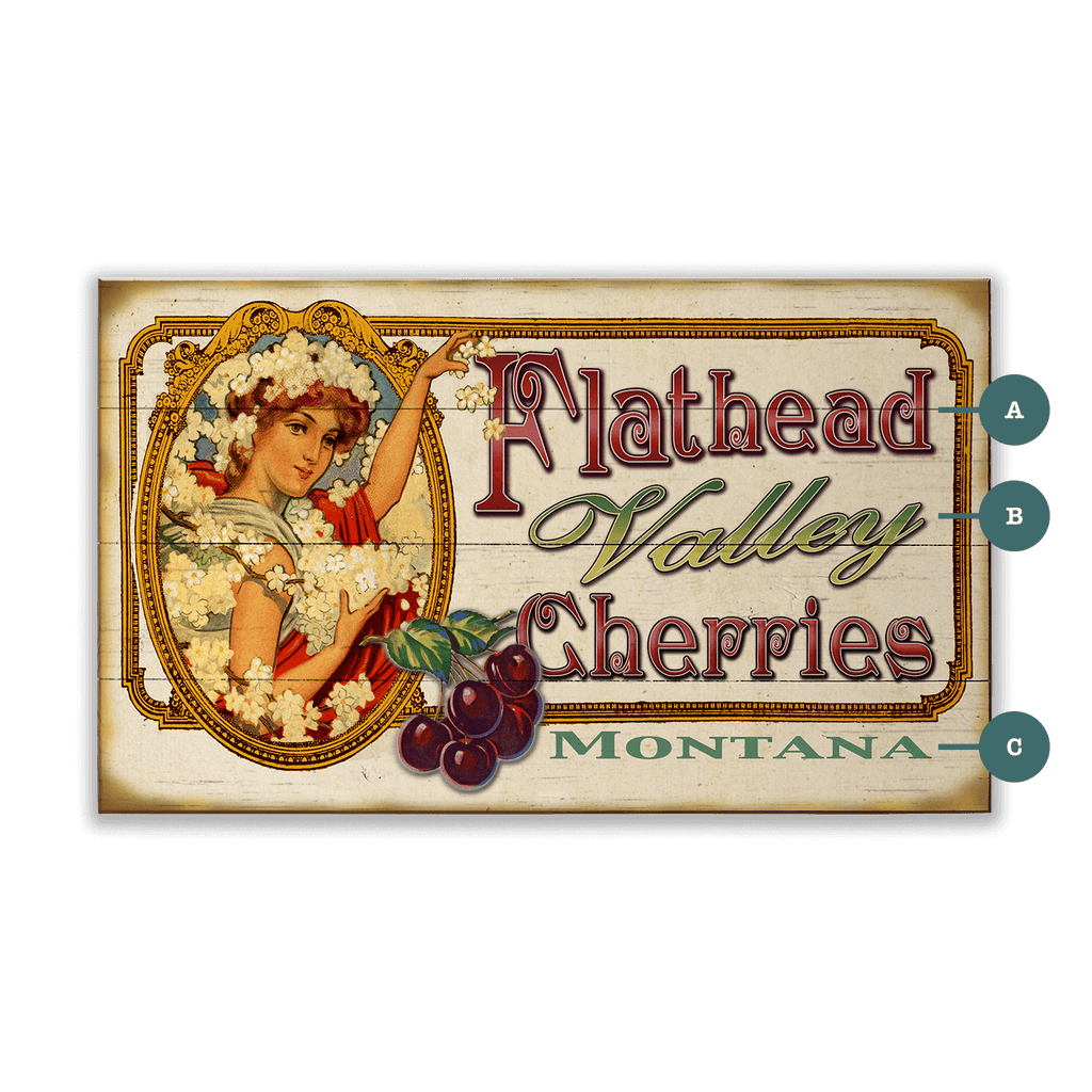 Cherry Queen - Wood & Metal Wall Art