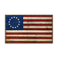 USA Flag: Betsy Ross Edition - Wood & Metal Wall Art
