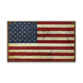 USA Classic Flag: Distressed - Wood & Metal Wall Art