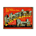 Yellowstone National Park Vintage Travel Sign - Wood & Metal Wall Art
