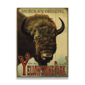 Yellowstone Bison Wildlife Design - Wood & Metal Wall Art