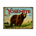 Yosemite: Bear & Meadow Scene - Wood & Metal Wall Art