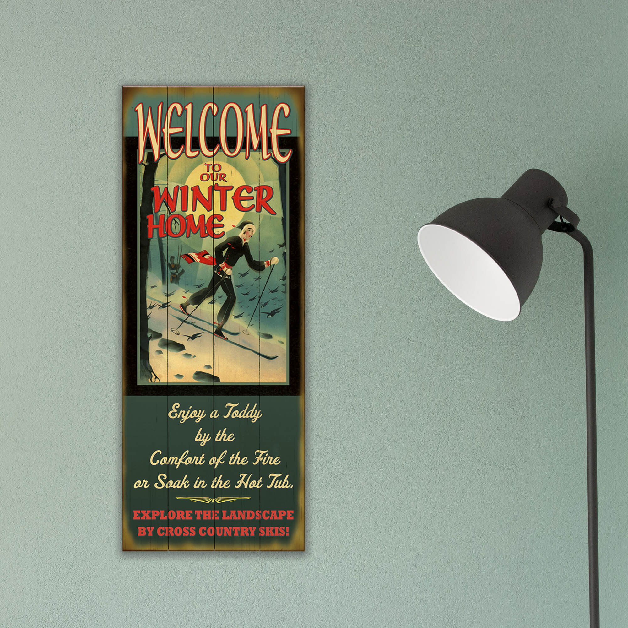 Winter Home XCountry: Generic - Wood & Metal Wall Art