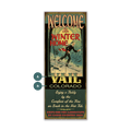 Winter Home XCountry: Personalized - Wood & Metal Wall Art