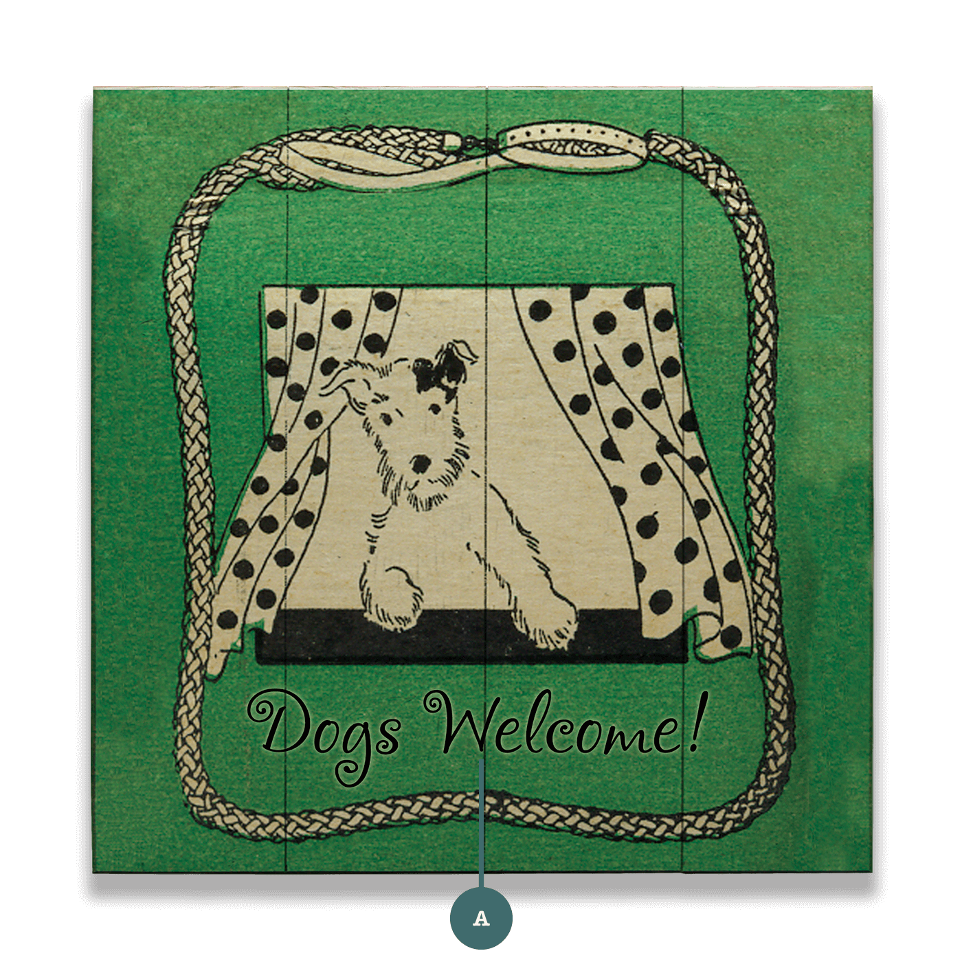 Dogs Welcome - Wood & Metal Wall Art