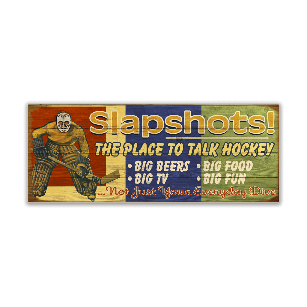 Slapshots: Generic - Wood & Metal Wall Art