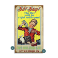 Sit Stay Pet Vet - Wood & Metal Wall Art