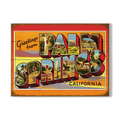 Greetings from Palm Springs - Wood & Metal Wall Art