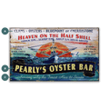 Pearly's Oyster Bar - Wood & Metal Wall Art