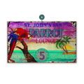 The Parrot Lounge - Wood & Metal Wall Art