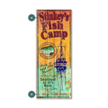 Stinky's Fish Camp - Wood and Metal Wall Art