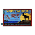 Moose Bay Lodge - Wood & Metal Wall Art