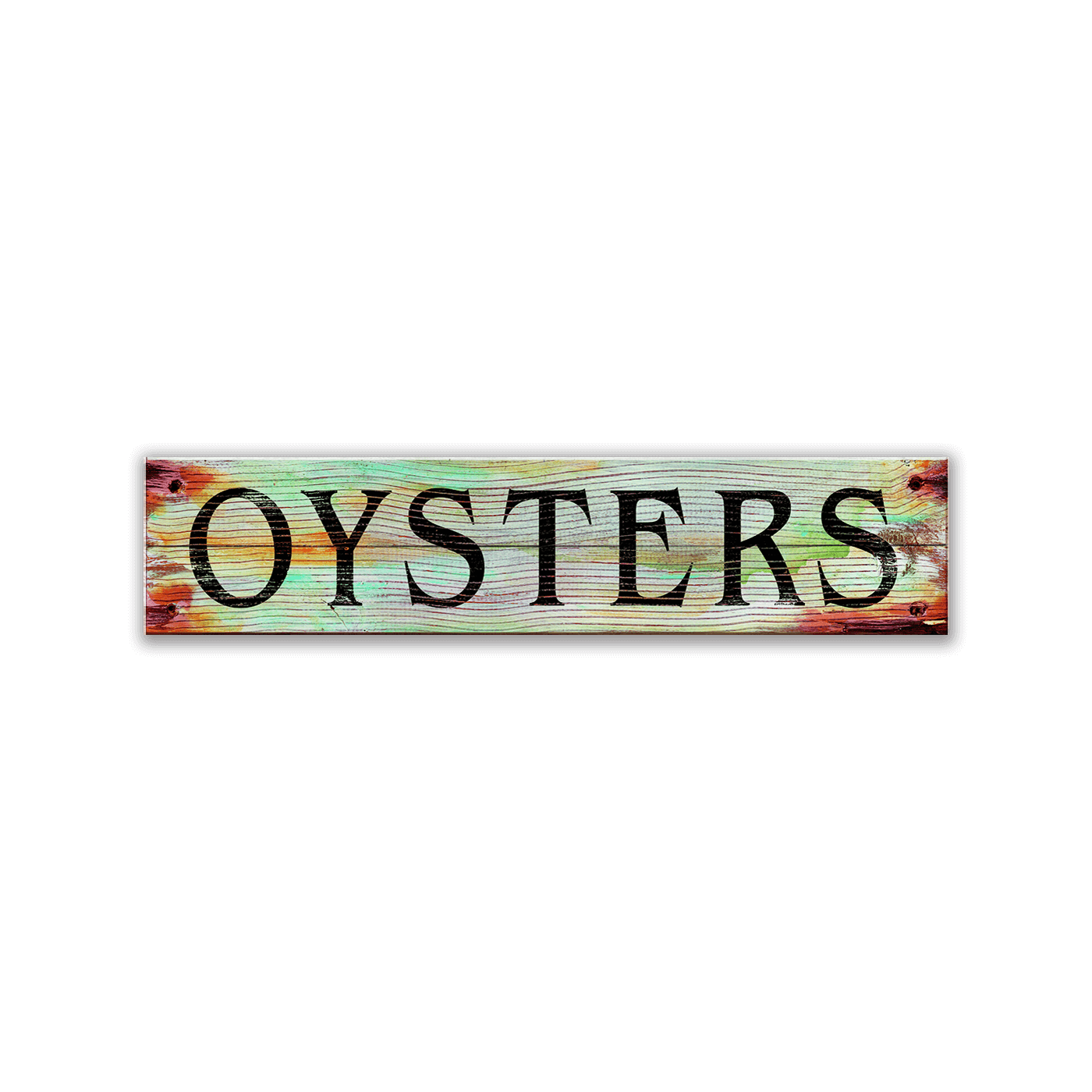 Catch of the Day: Oysters - Wood & Metal Wall Art