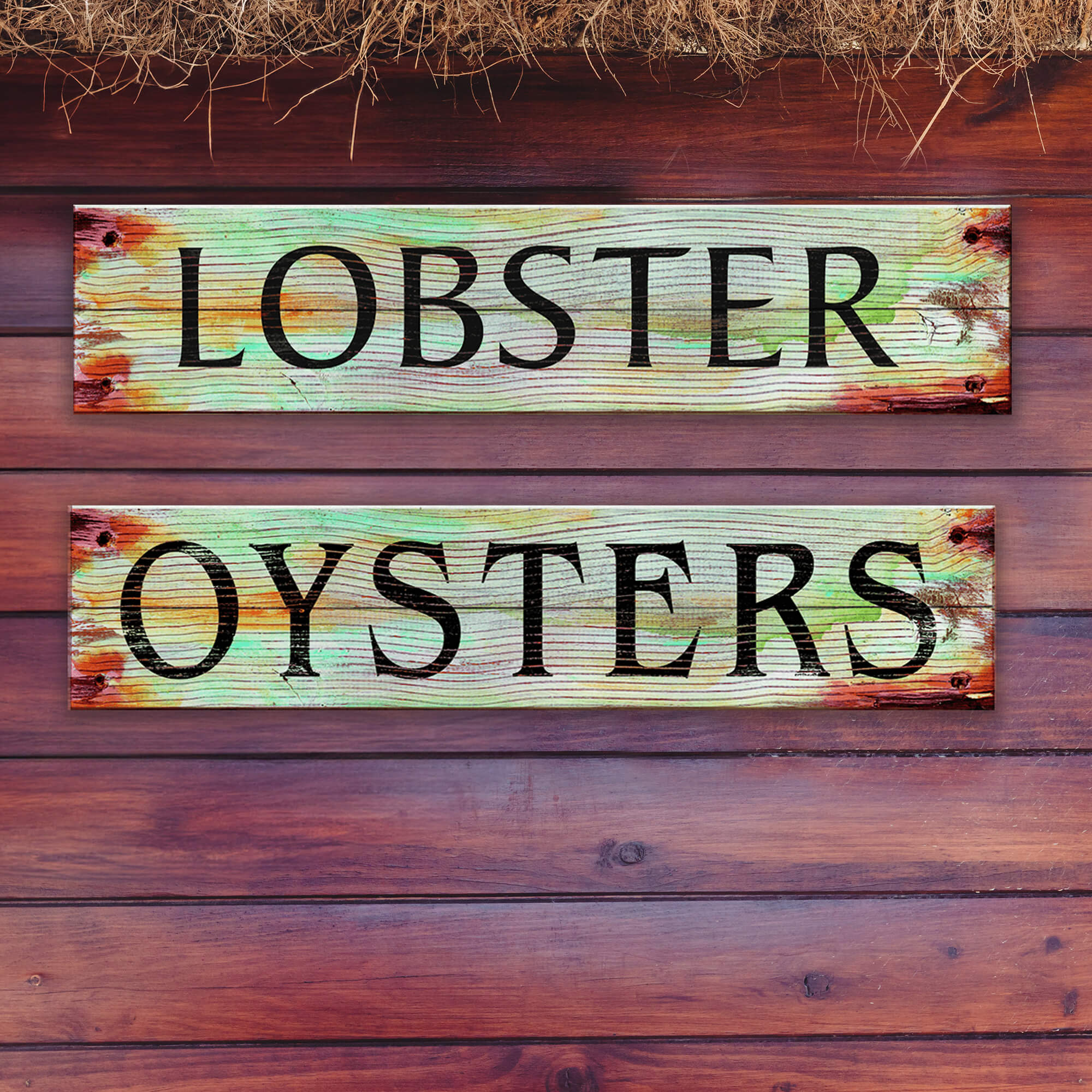 Catch of the Day: Lobster - Wood & Metal Wall Art