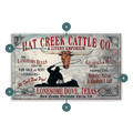 Hat Creek Cattle Co - Wood & Metal Wall Art