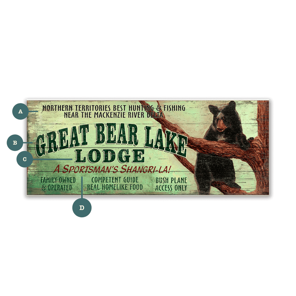 Great Bear Lake Lodge - Wood & Metal Wall Art