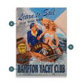 Learn to Sail - Wood & Metal Wall Art