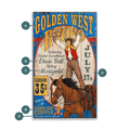 Golden West Rodeo - Wood & Metal Wall Art