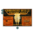 Comanche Wells Trading Post - Wood & Metal Wall Art