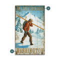 Ski the Cascades - Wood & Metal Wall Art