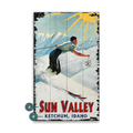 Sun Valley Ski Run - Wood & Metal Wall Art