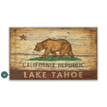 The Republic of California State Flag - Wood & Metal Wall Art