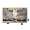 Longhorn Skull - Wood & Metal Wall Art