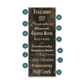 Vintage Ski Destinations - Wood & Metal Wall Art