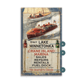 Crane Island Marina- Wood & Metal Wall Art