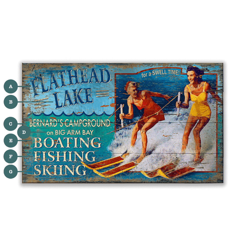 Lakeside Adventures - Wood & Metal Wall Art