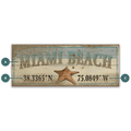 Starfish Latitude - Wood & Metal Wall Art