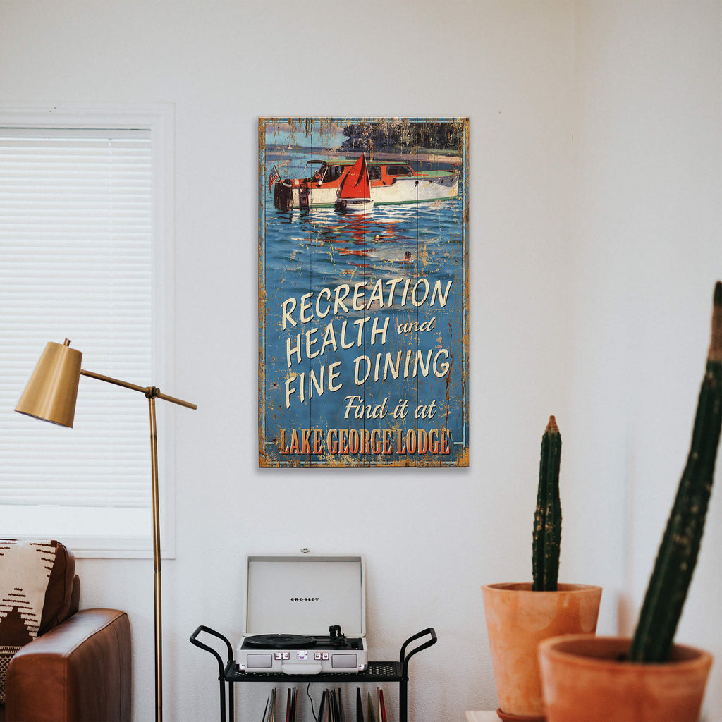 Find It at the Lodge - Wood & Metal Wall Art