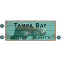 Manatee Latitude - Wood & Metal Wall Art
