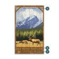 Rocky Mountain National Park: Hallett Peak - Wood & Metal Wall Art