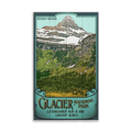 Reynolds Mountain at Glacier National Park: Smooth Finish - Wood & Metal Wall Art