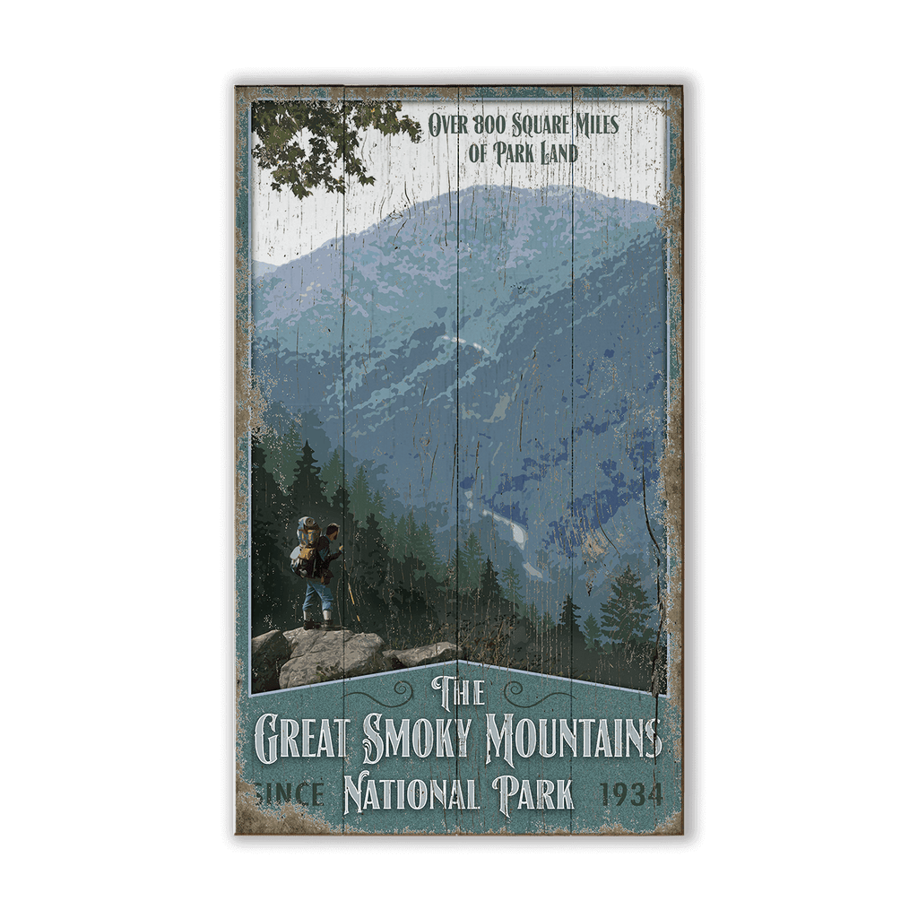 Great Smoky Mountains National Park: Since 1934 - Wood & Metal Wall Art