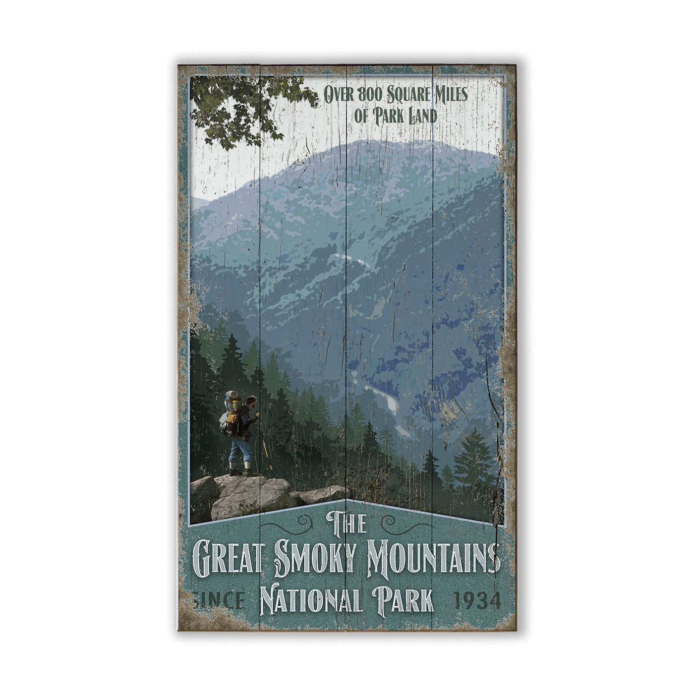 Great Smoky Mountains National Park: Since 1934 - Wood & Metal Wall Art