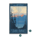 Alpine Lake View - Wood & Metal Wall Art