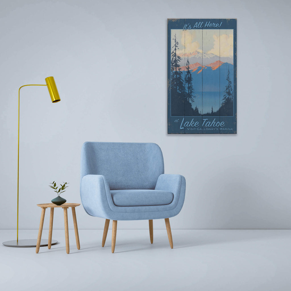 Alpine Lake View - Wood & Metal Wall Art