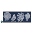 Seashell Latitude - Wood & Metal Wall Art