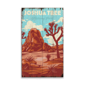 Iconic Joshua Tree National Park: Distressed Finish - Wood & Metal Wall Art
